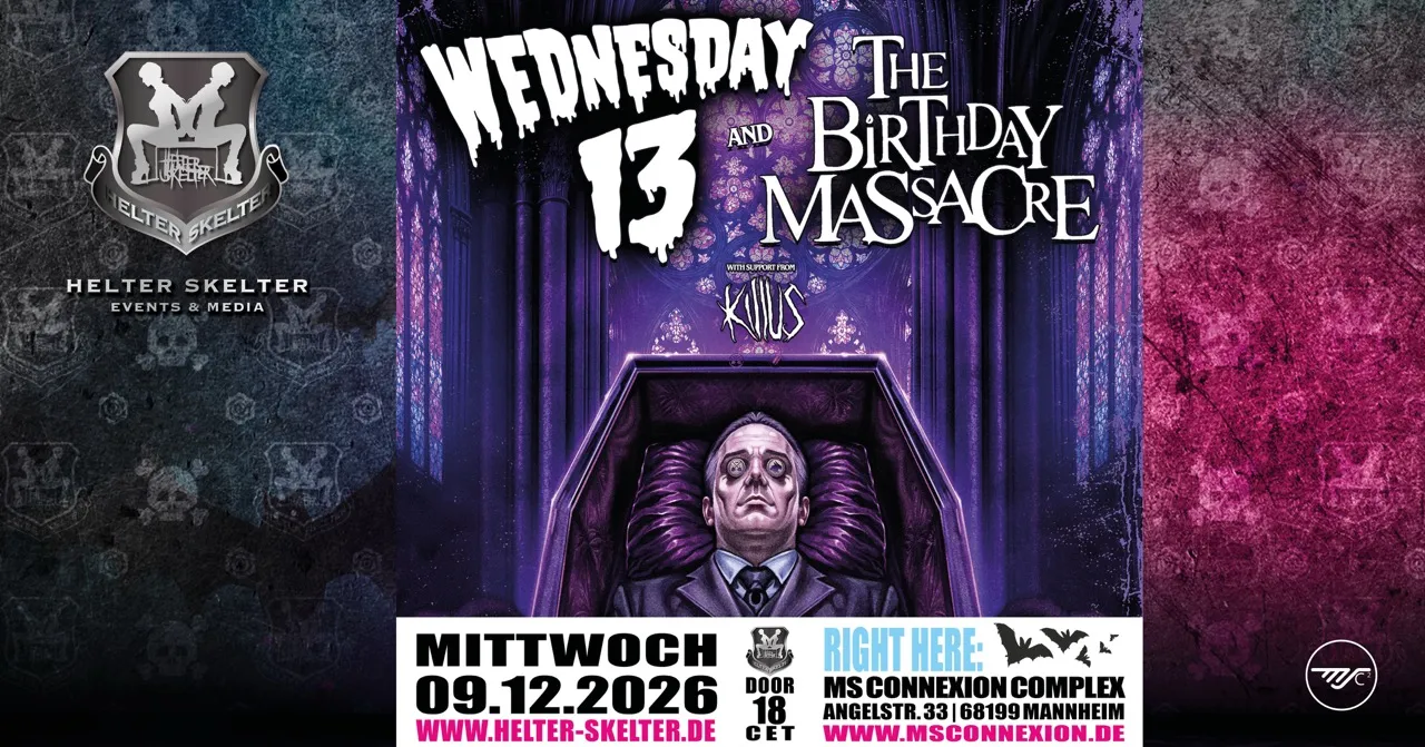 Wednesday13 & The Birthday Massacre - Cursed Blessing Tour 2026