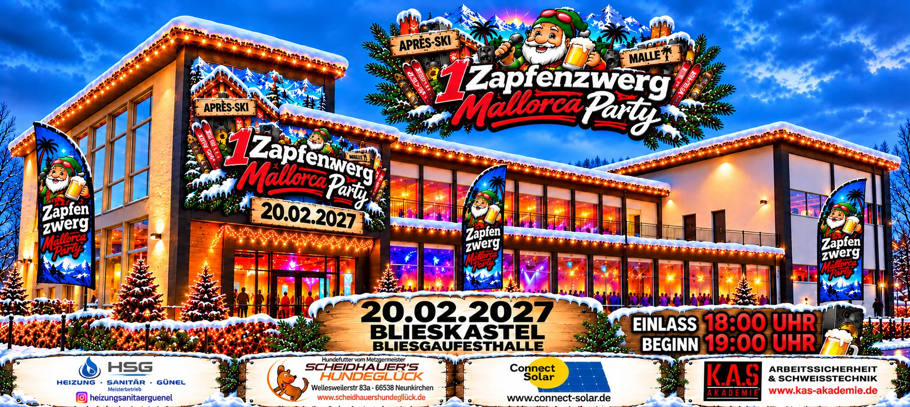 1 Zapfenzwerg Mallorca Party