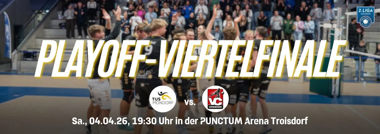 2. VOLLEYBALL BUNDESLIGA I Playoff Viertelfinale I TuS Mondorf vs. Enervigo Volleys Dresden
