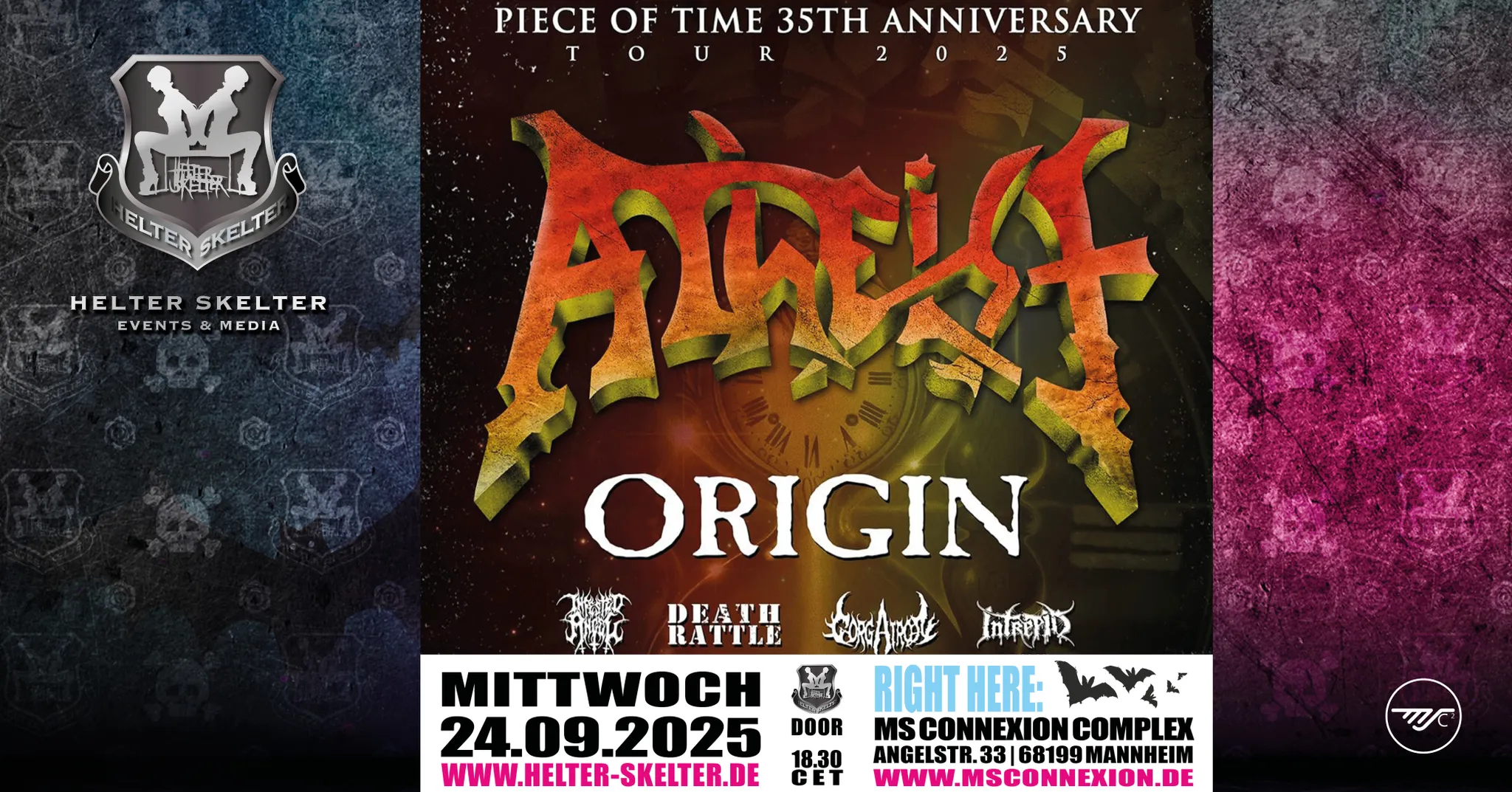 ATHEIST - Piece Of Time 35th Anniversary Tour 2025