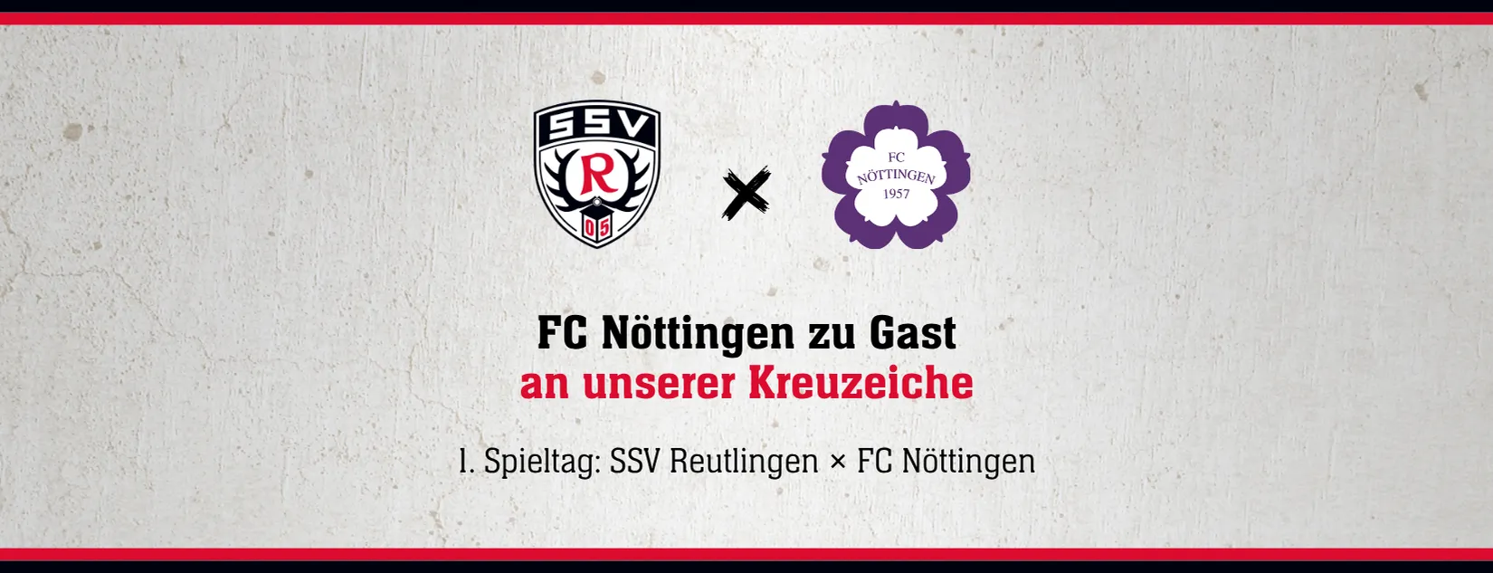 1. Spieltag: SSV Reutlingen × FC Nöttingen