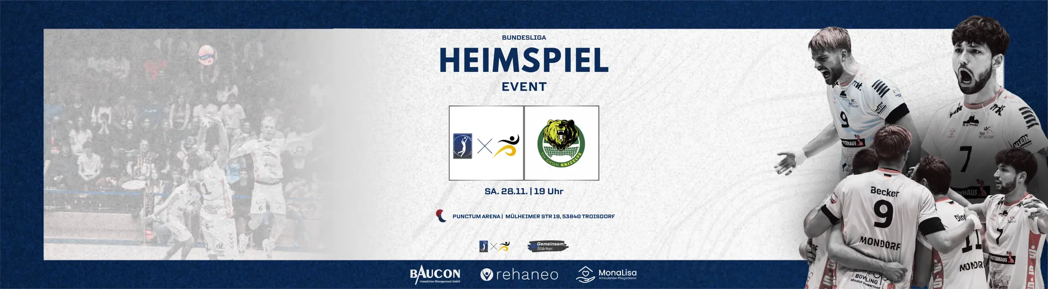 2. VOLLEYBALL BUNDESLIGA | Rhein-Sieg Volleys / Mondorf vs. TSV Giesen GRIZZLYS II