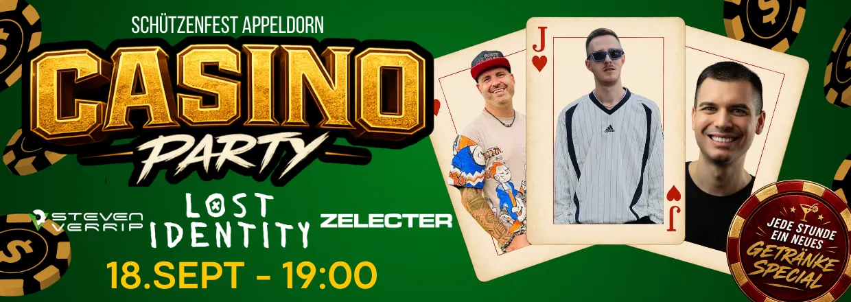 CASINO PARTY mit LOST IDENTITY