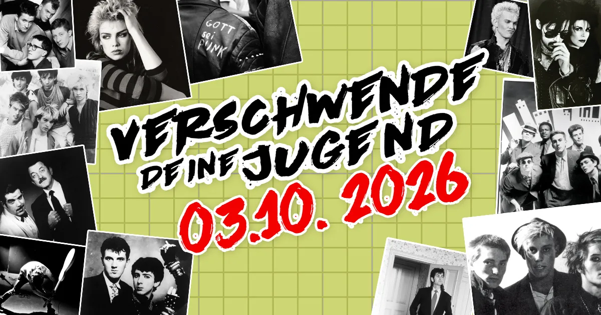 Verschwende deine Jugend - 80er Kult Vinyl Party im Oktober 2026