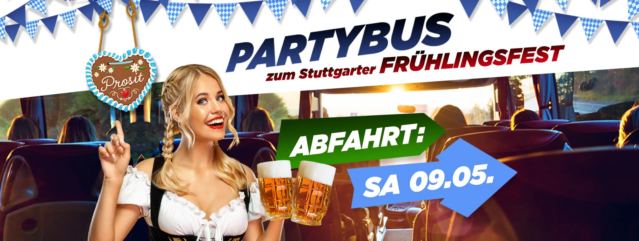 Partybus zum Stuttgarter Frühlingsfest