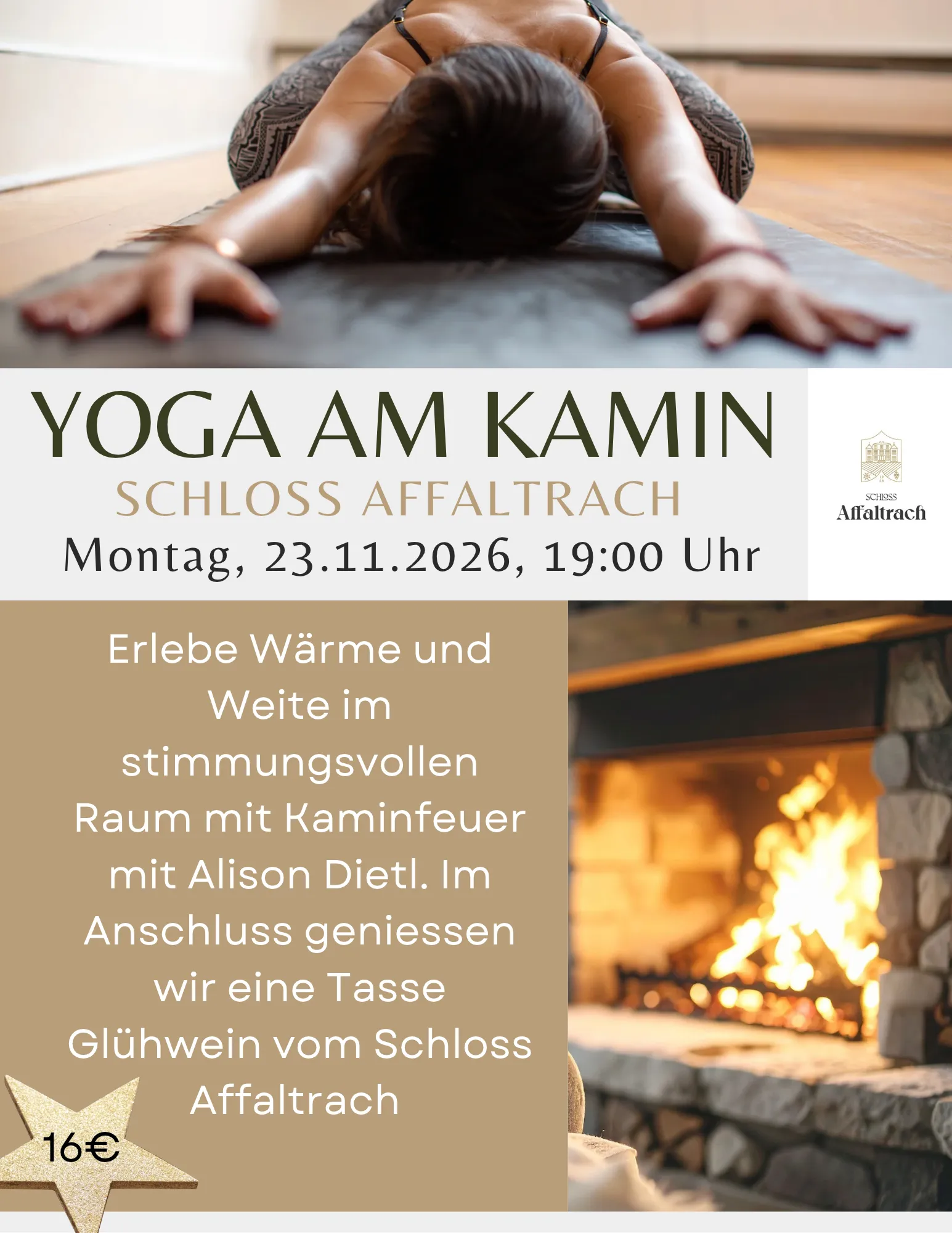 Kamin Yoga Schloss Affaltrach