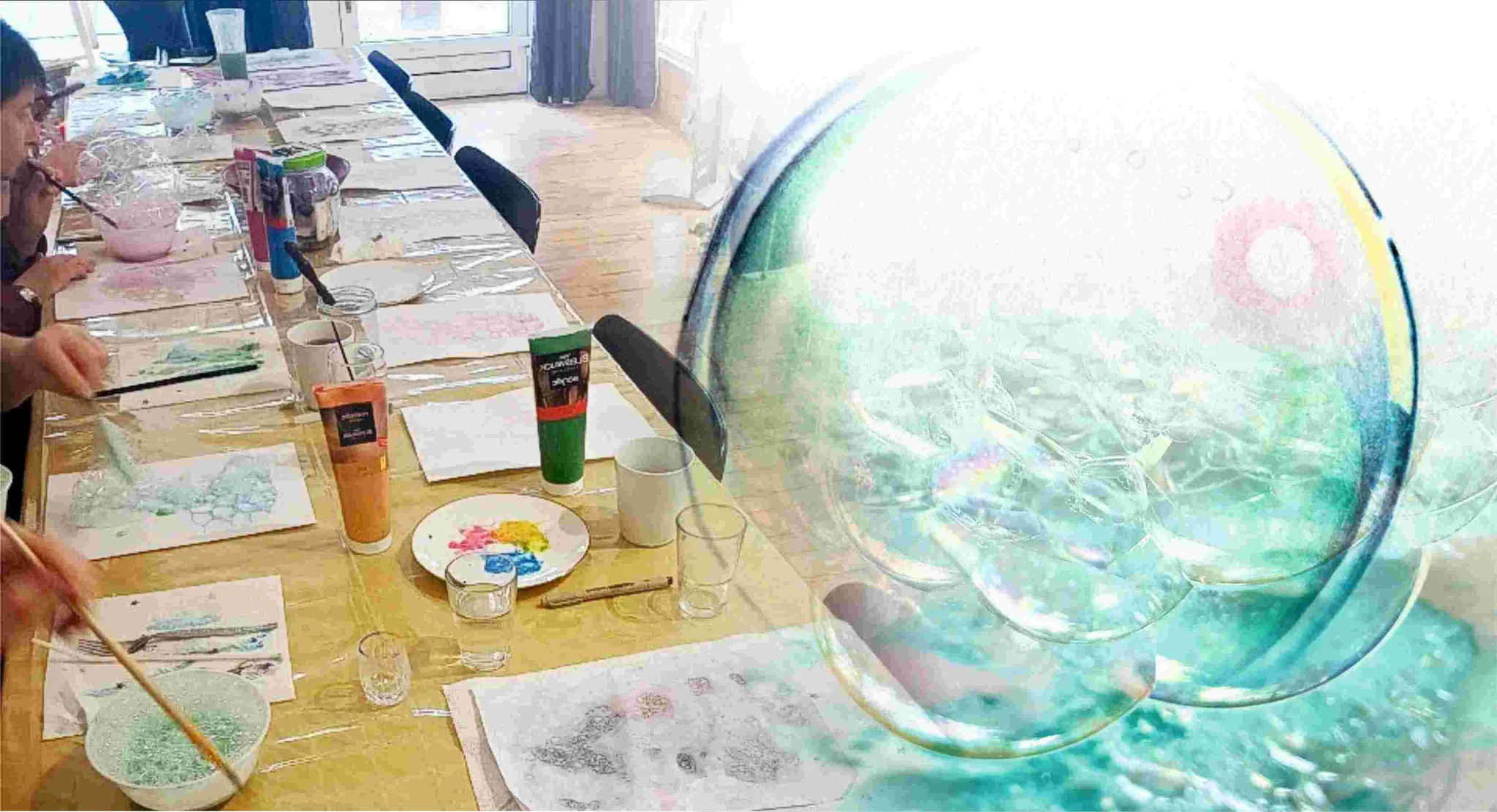 Workshop „Seifenblasen malen“