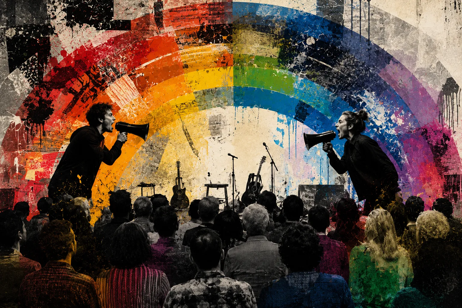Jenseits des Regenbogens - freche Performance für Toleranz und Vielfalt