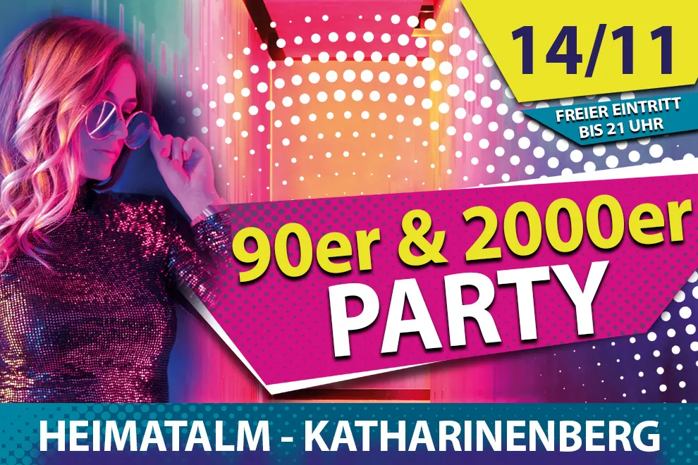14.11.26 | 90er/2000er-Party (FREIER EINTRITT bis 21 Uhr)