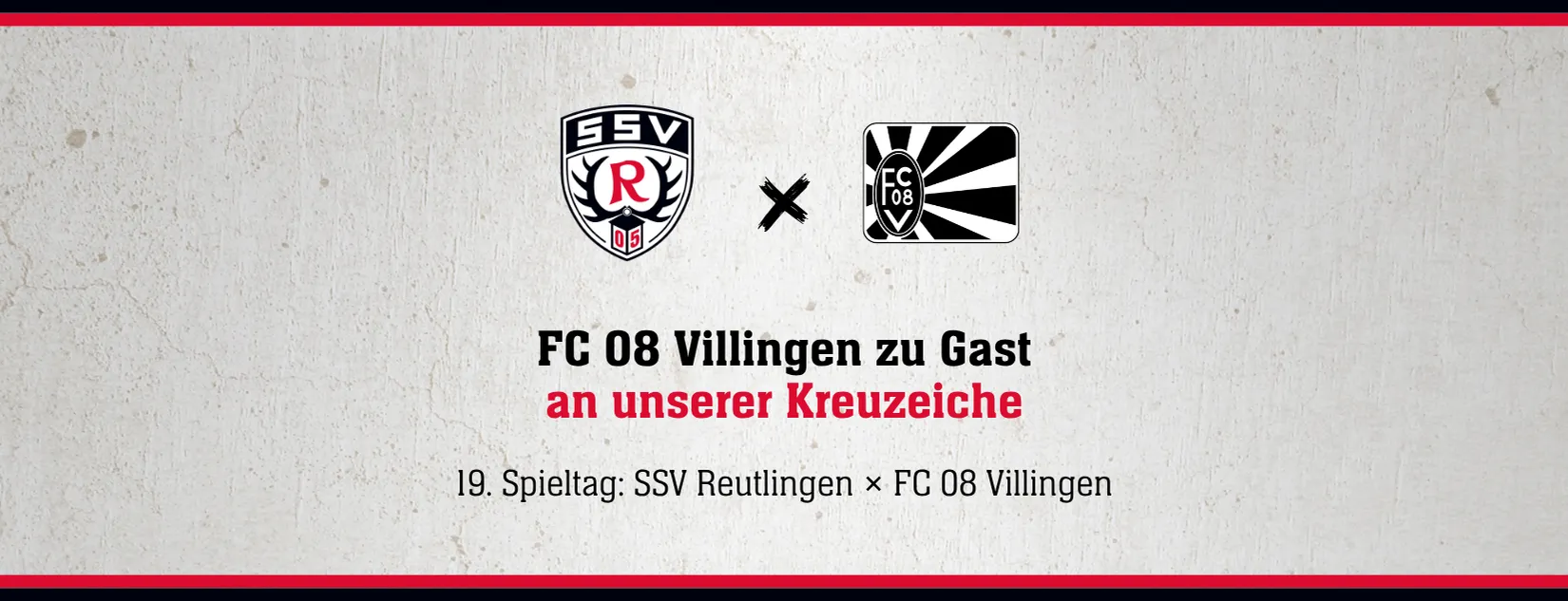 19. Spieltag: SSV Reutlingen × FC 08 Villingen