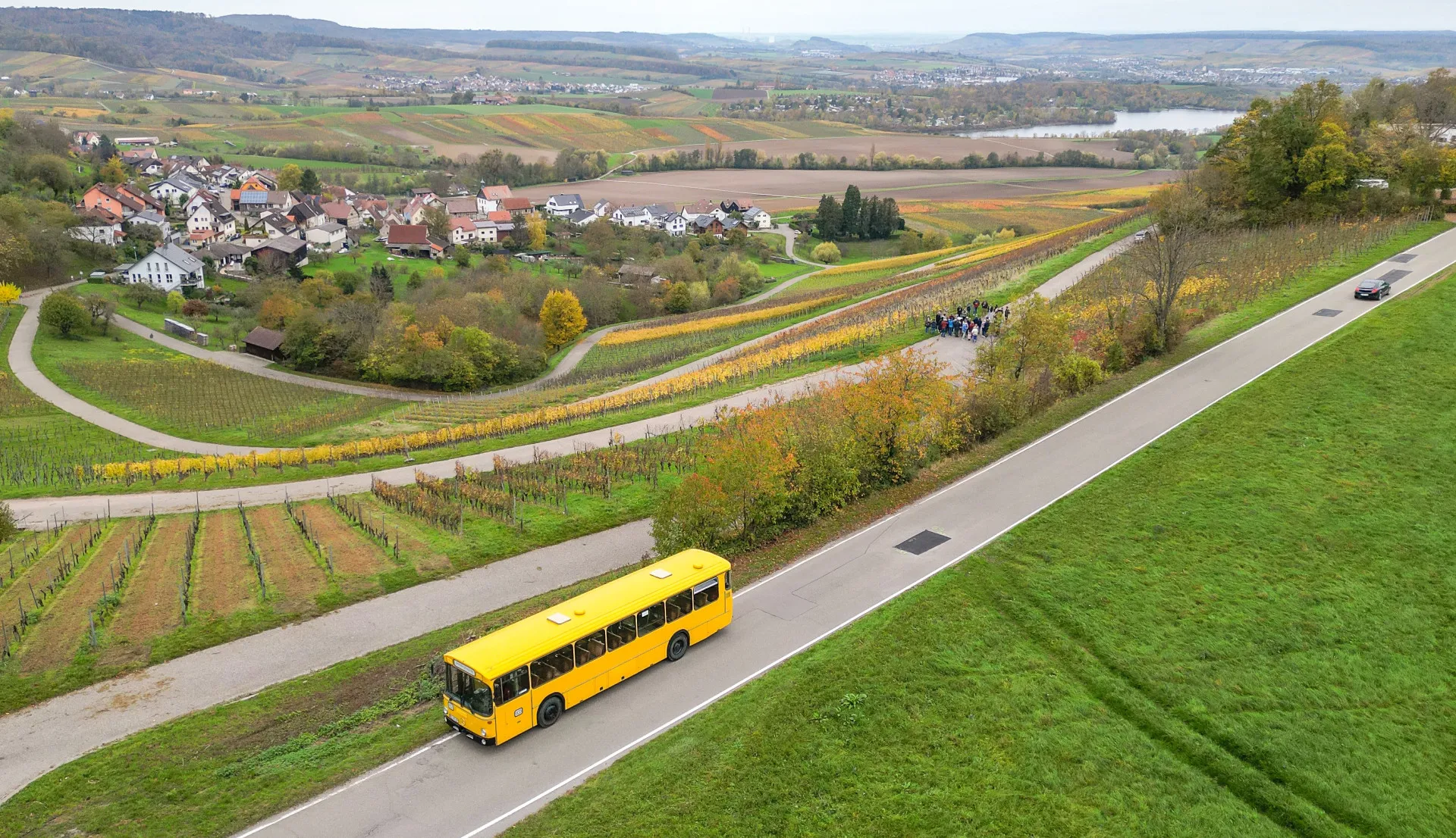 Weinberg-Hopping im Oldtimerbus
