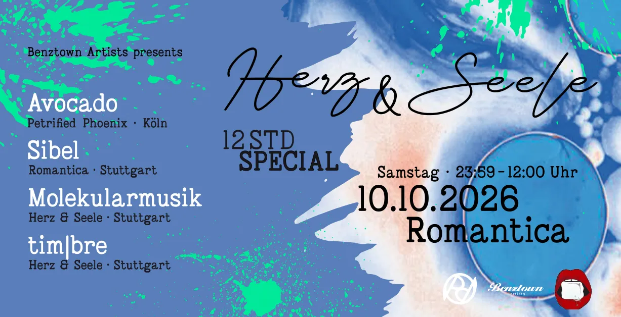 HERZ & SEELE w./ Avocado, Sibel, Molekularmusik, tim|bre