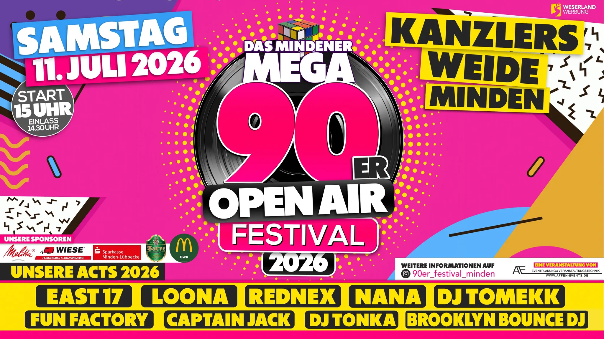 Mega 90er Open Air Festival I Minden