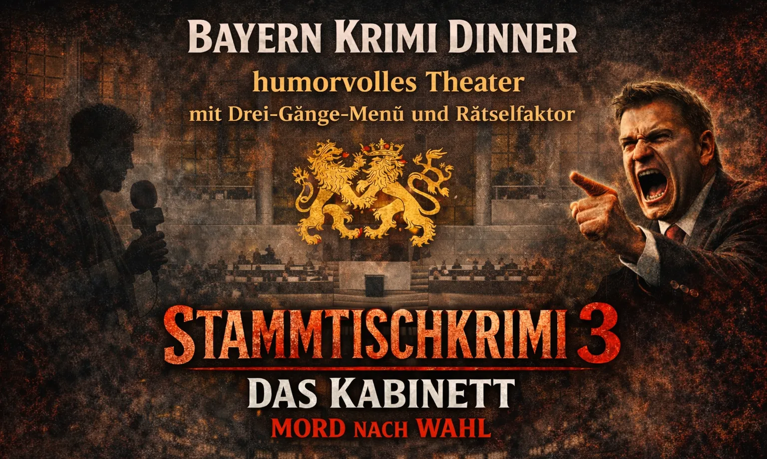 Gasthof Langenegger: Bayern Krimi Dinner - Stammtischkrimi3*Das Kabinett*Mord nach Wahl