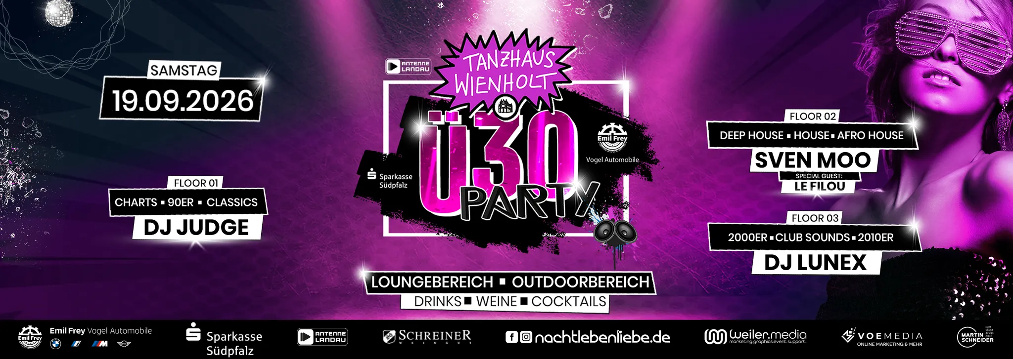 Ü30 PARTY- TANZHAUS WIENHOLT LANDAU