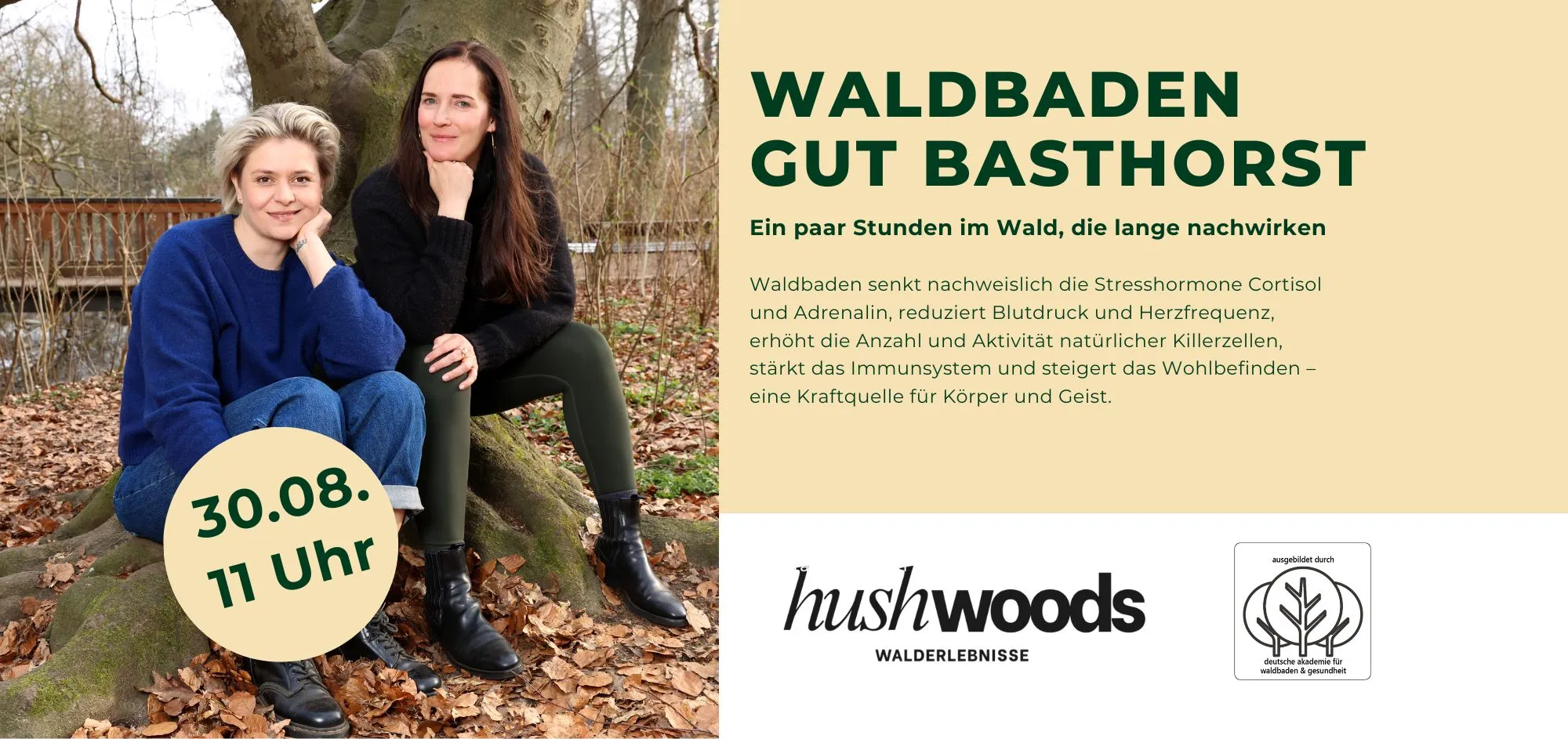 Waldbaden im Stürzenholz auf Gut Basthorst