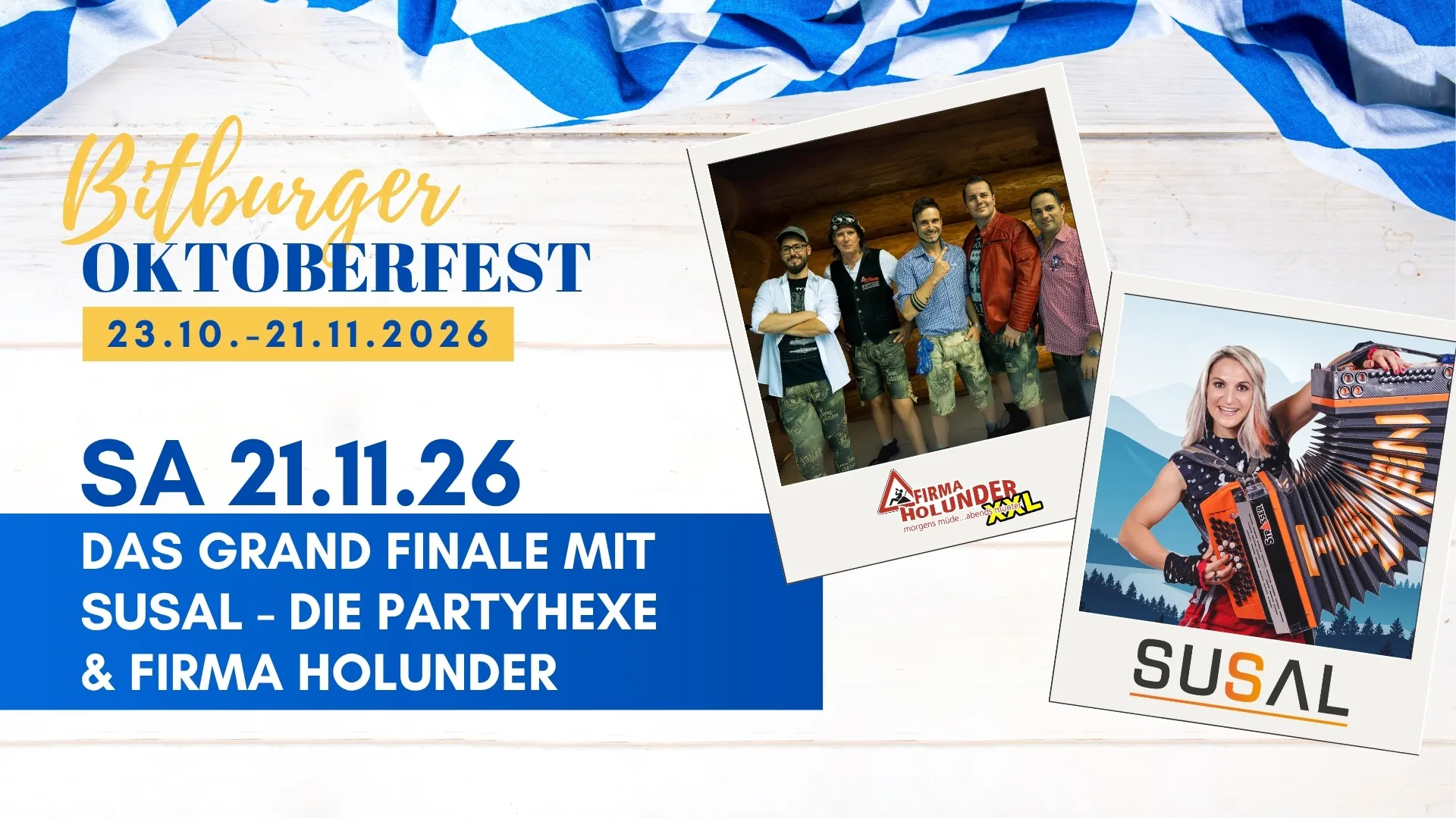 Das Grand Finale mit Susal - Die Partyhexe & Firma Holunder
