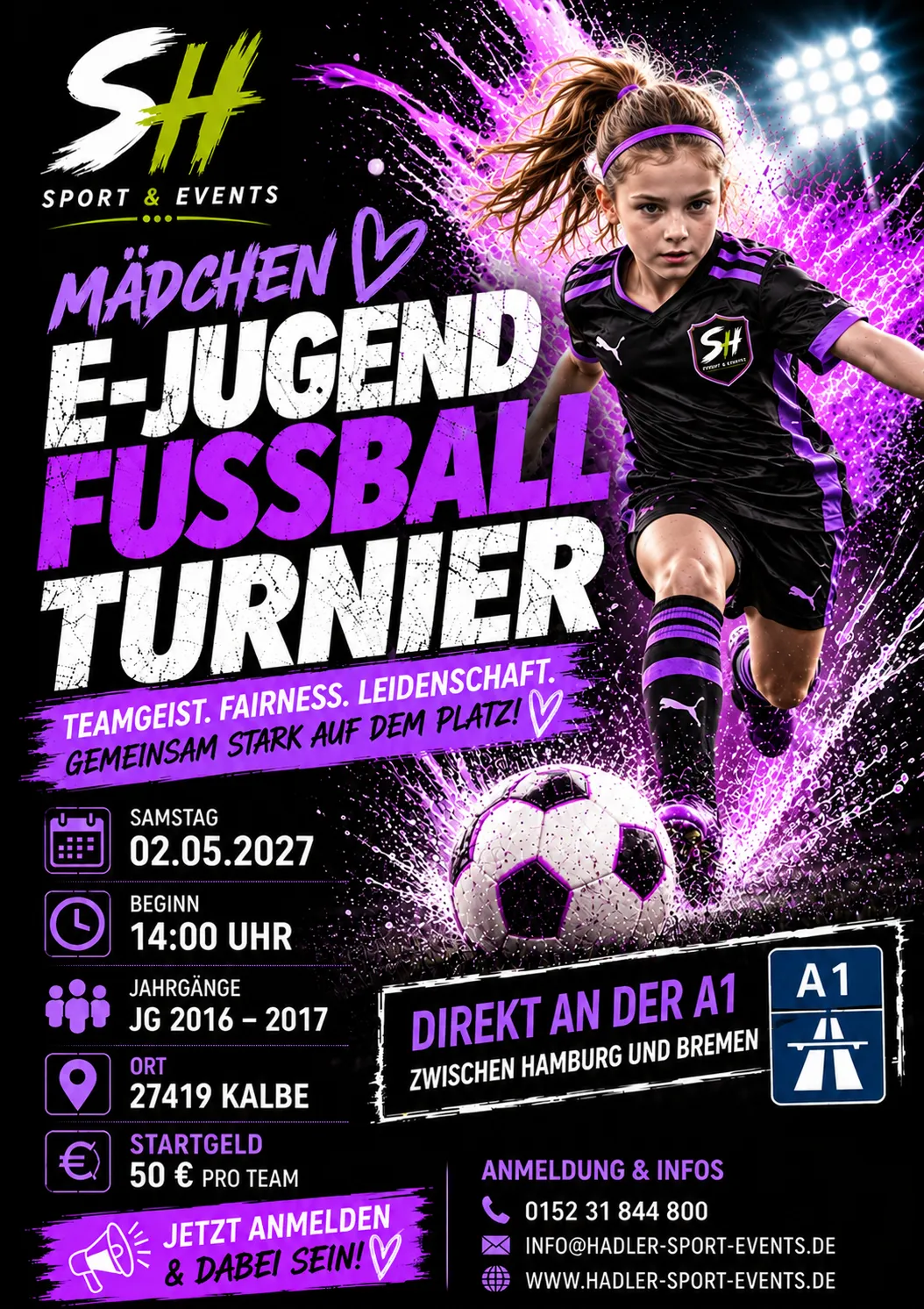 Mädchen E-Jugend Fussball Turnier