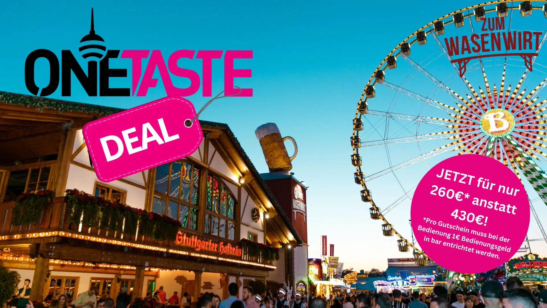 Onetaste Deal Gutschein | Festzelt Zum Wasenwirt
