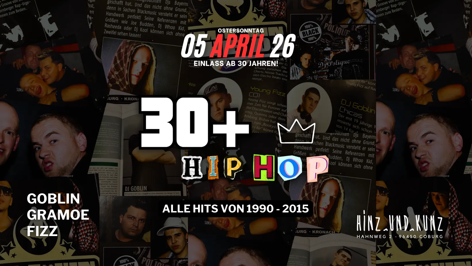 30+ HIP HOP - HINZ & KUNZ COBURG