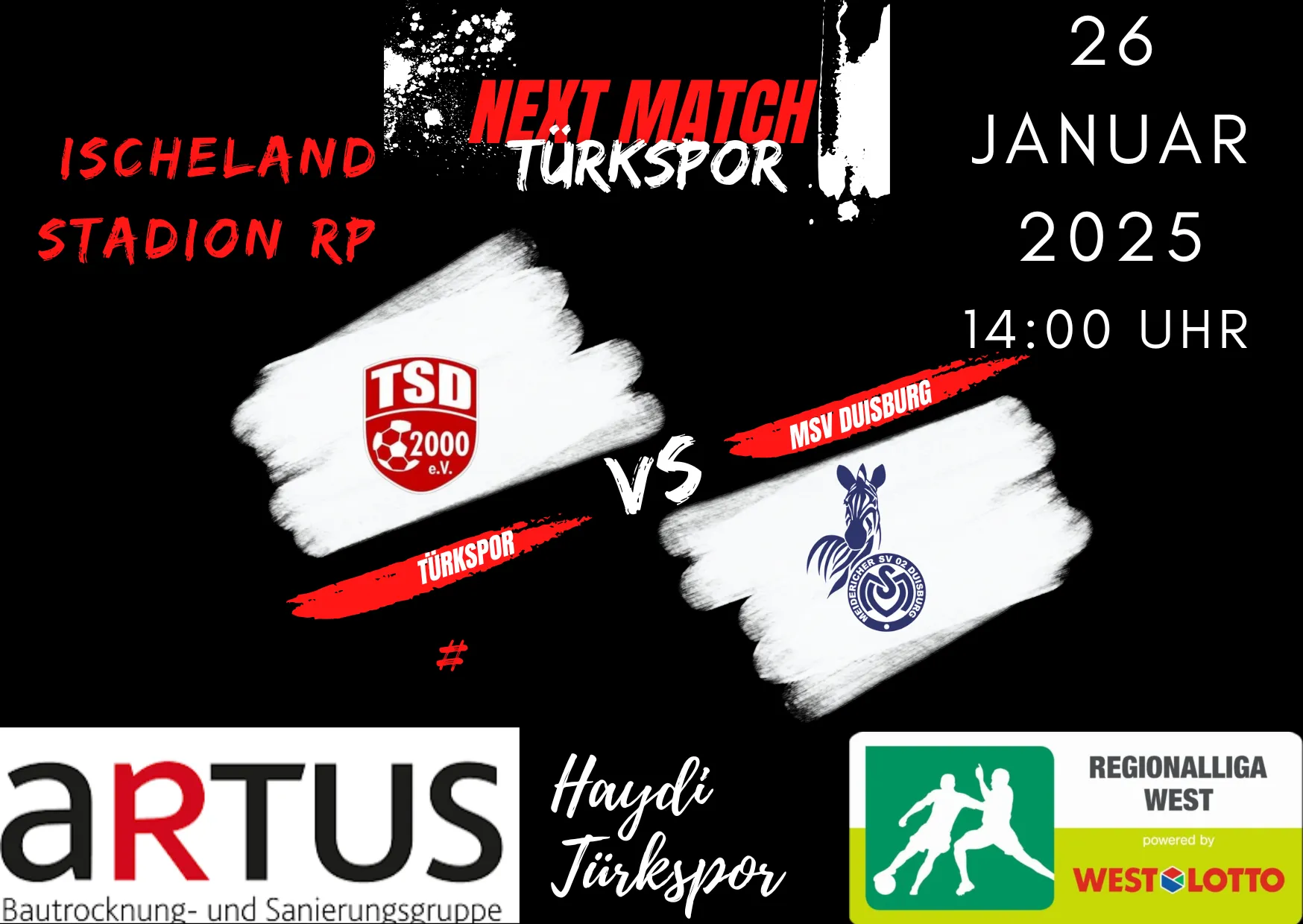 TÜRKSPOR DORTMUND vs MSV DUISBURG