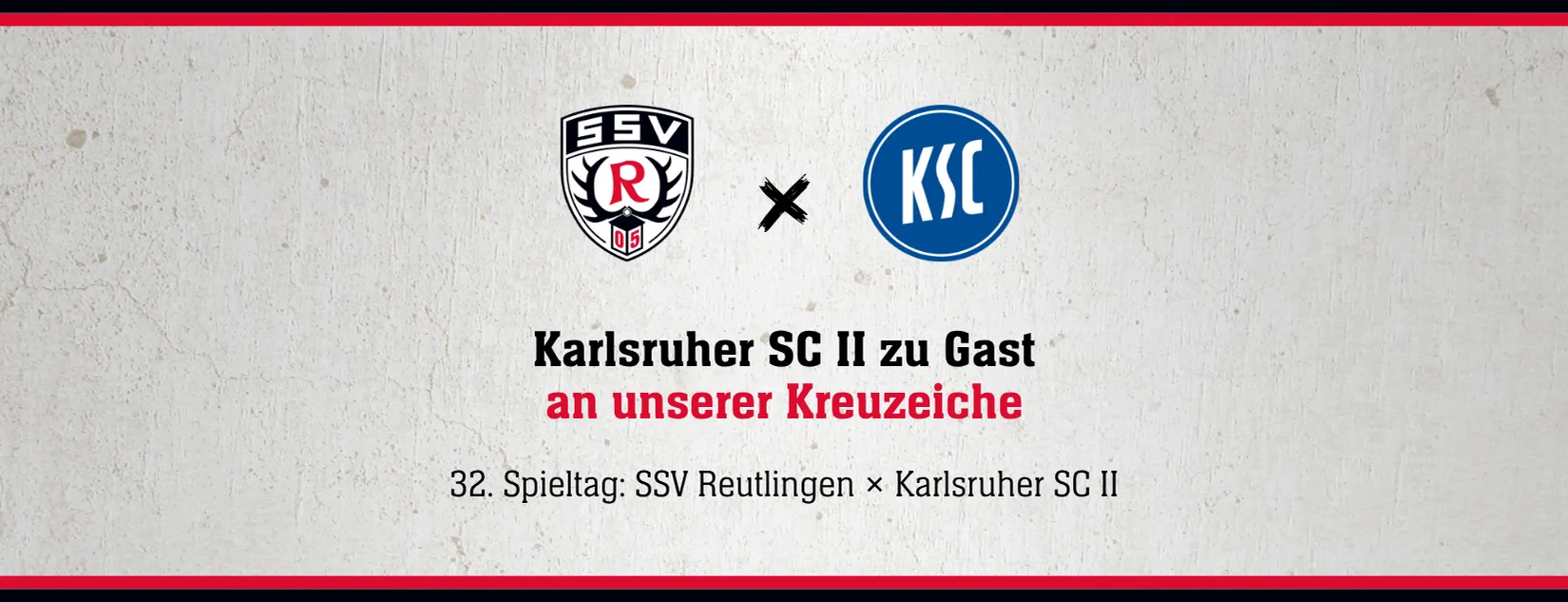 32. Spieltag: SSV Reutlingen × Karlsruher SC II