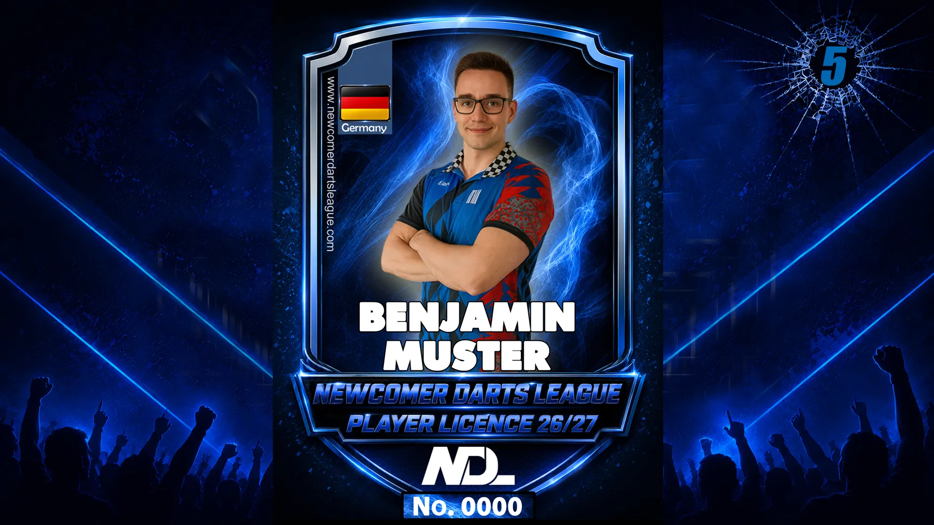 NDL-Player-Licence 🎯 Season 2026/27 | For all Tournaments of NDL in 26/27 | for male and female | Age: 15-99