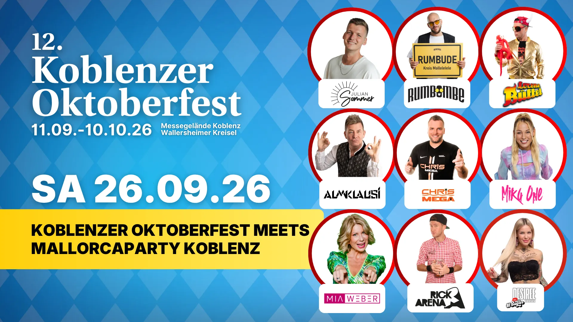 Die große Mallorcaparty meets Koblenzer Oktoberfest