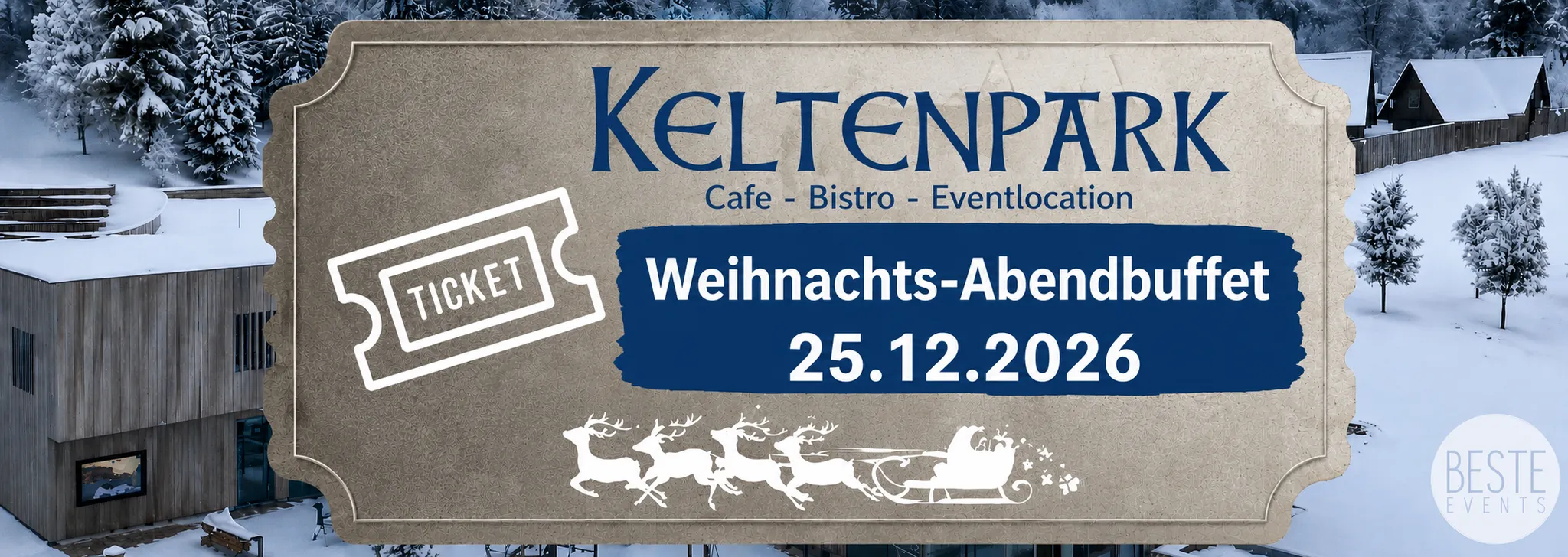 Weihnachts-Abendbuffet im Keltenpark - 25.12.2026
