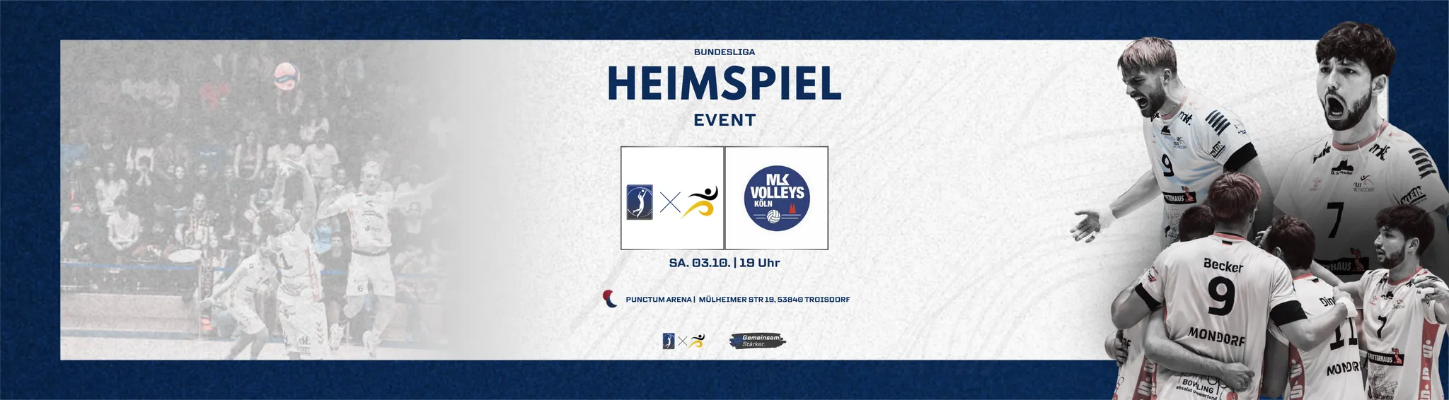 2. VOLLEYBALL BUNDESLIGA | Rhein-Sieg Volleys / Mondorf vs. MLK Volleys Köln