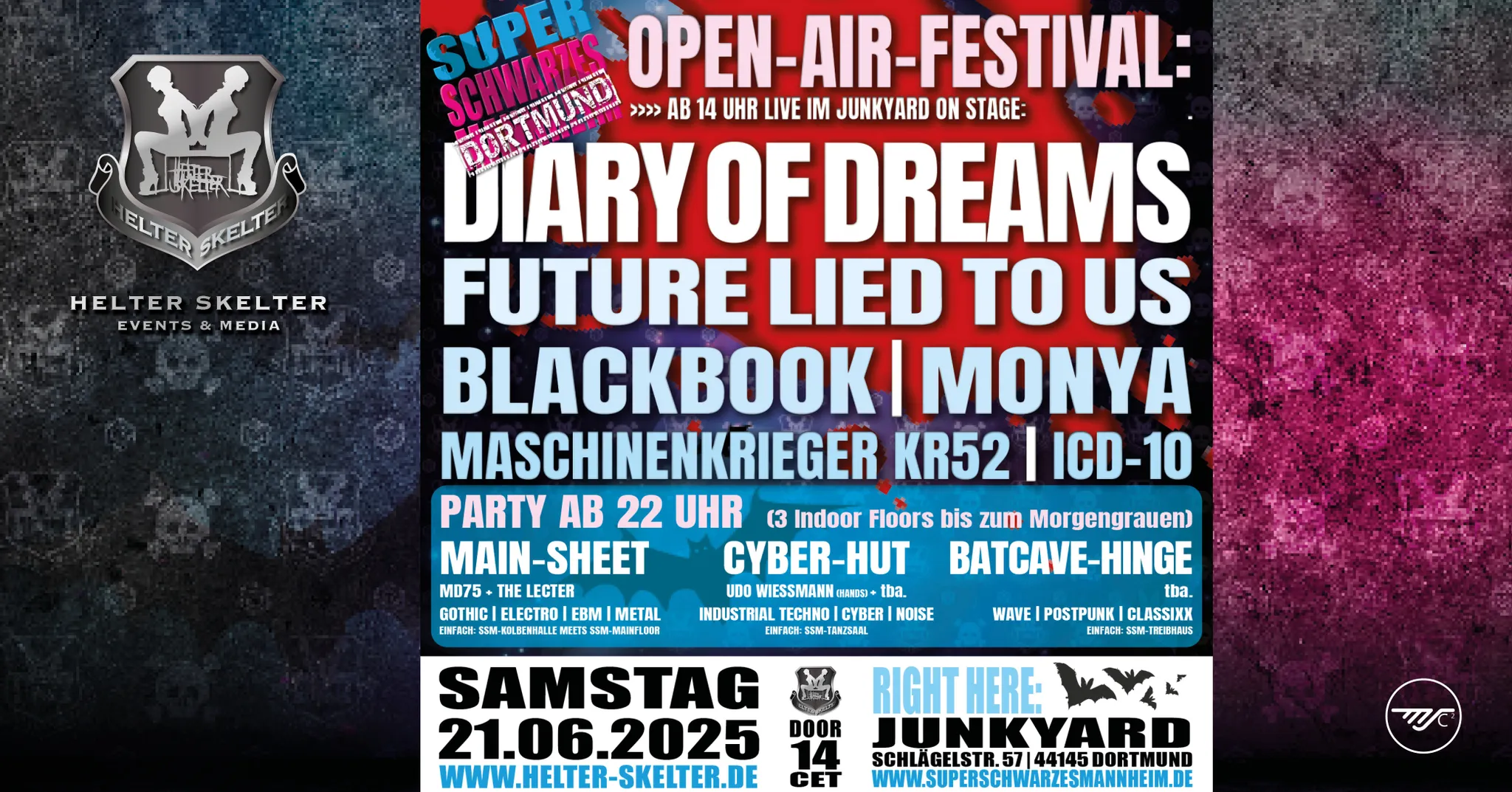 SUPER SCHWARZES DORTMUND • OPEN AIR FESTIVAL + PARTY