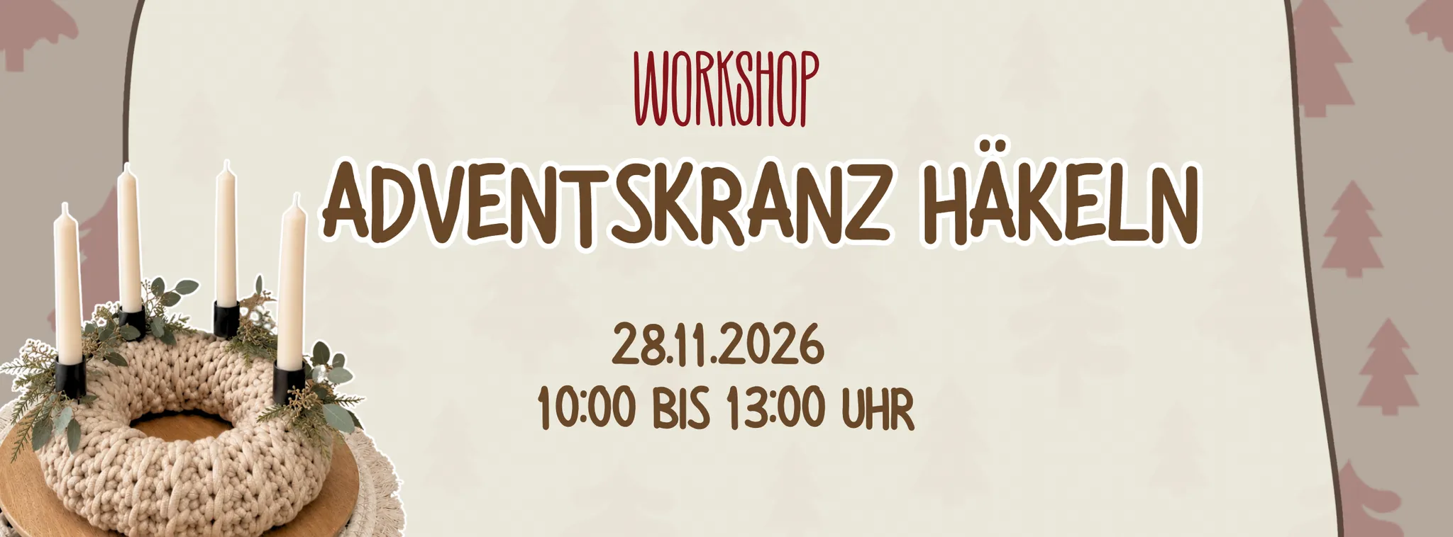 Adventskranz häkeln - Lieblingswerk by Sophia
