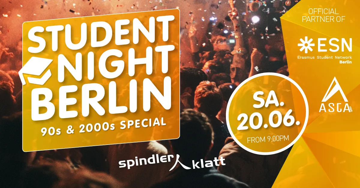 Student Night Berlin – 90s & 2000s Special