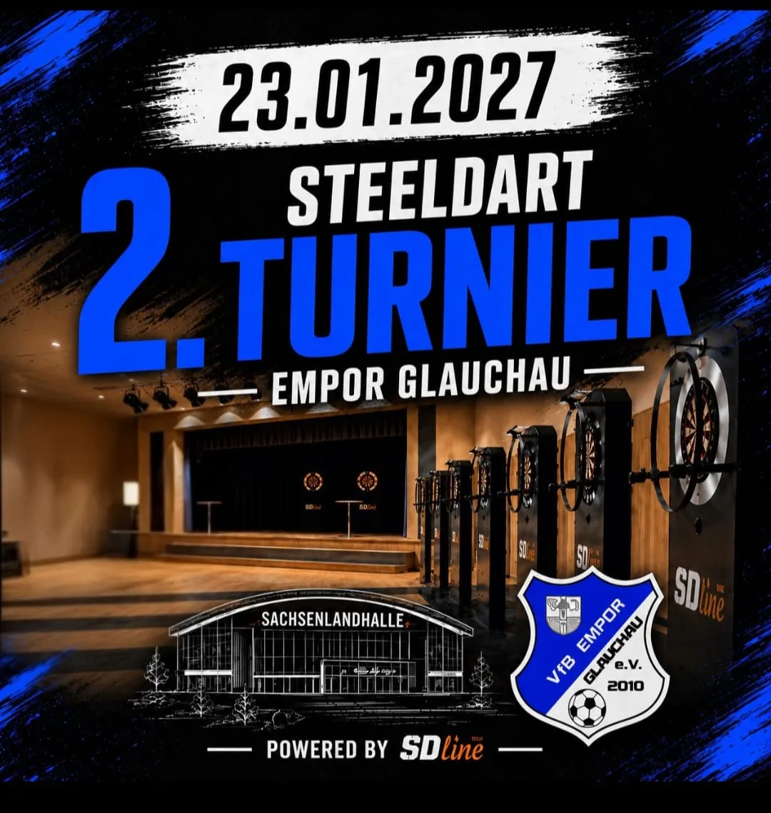 2. STEELDART Turnier des VfB Empor Glauchau powered by SDLINE