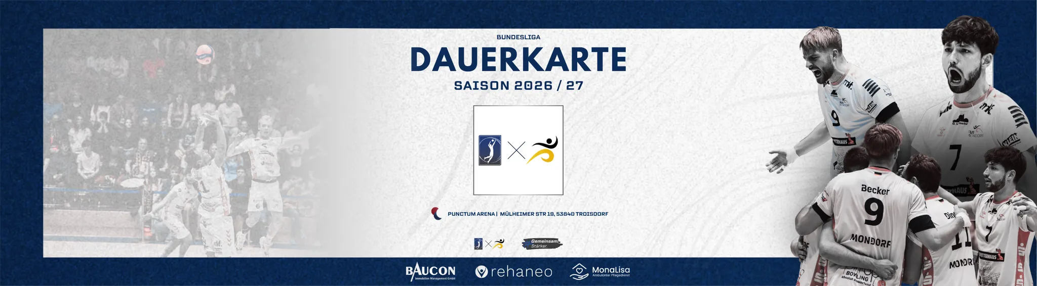 2. Volleyball Bundesliga · Saison 2026/27 · Dauerkartenverkauf