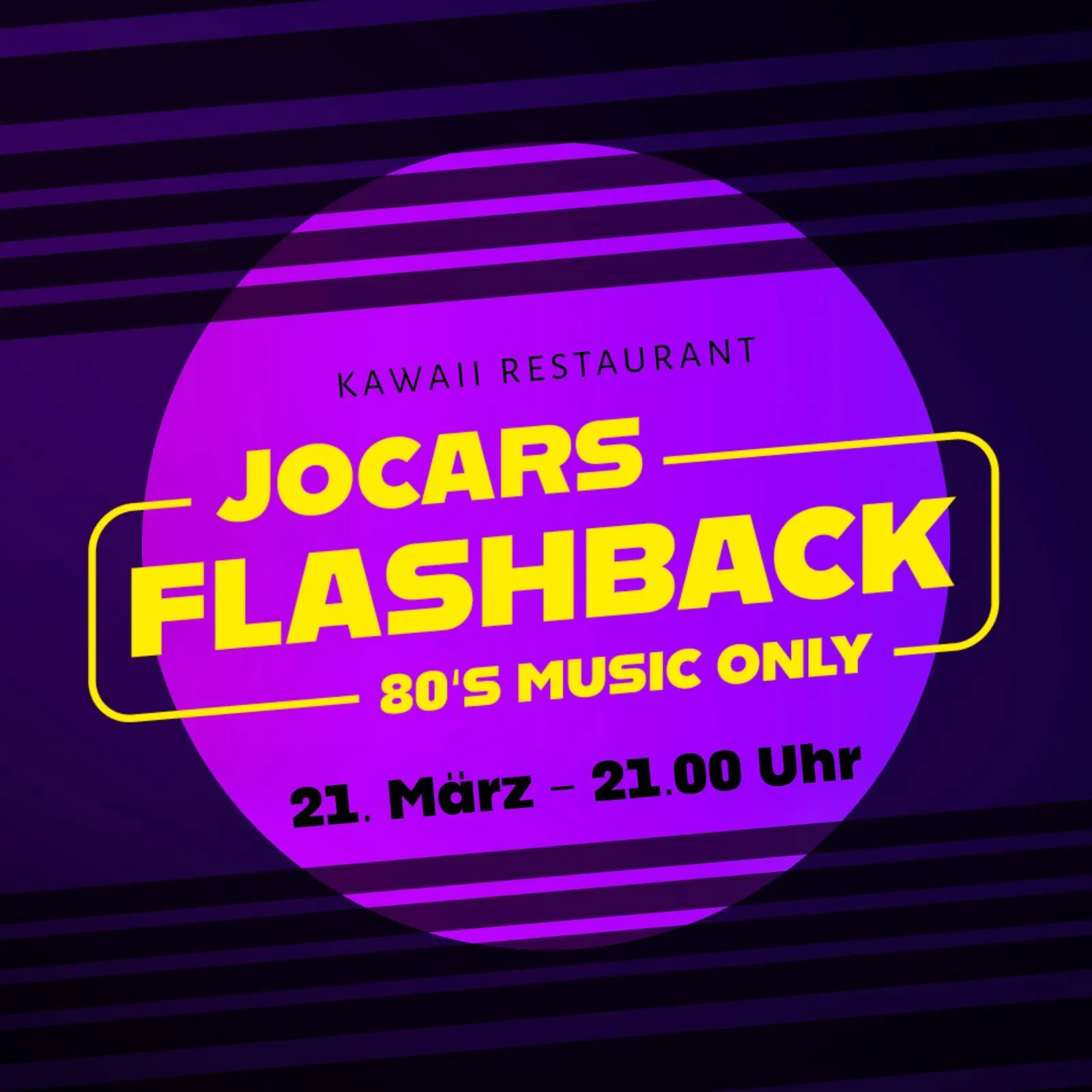 80s Party im KAWAII - Jocars Flashback