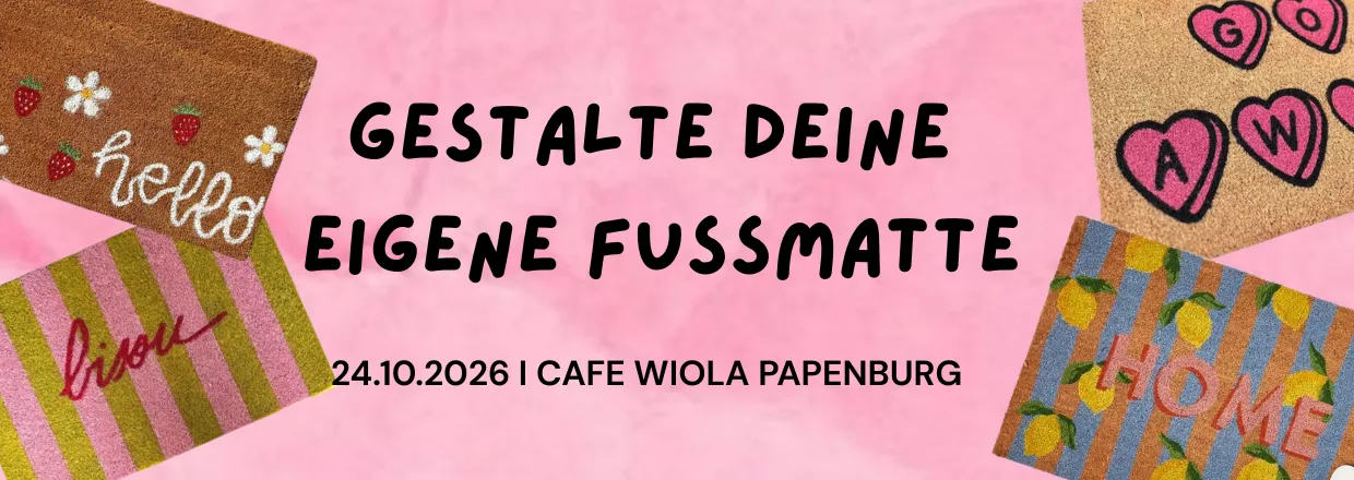 AUSVERKAUFT - DIY Fussmatten bemalen - Gestalte deine eigene Fussmatte