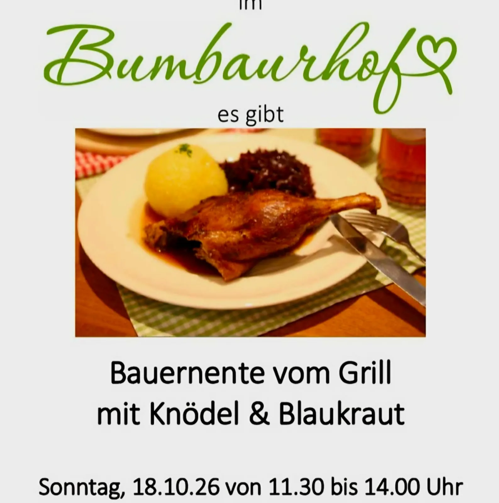 Ente essen in Markt Indersdorf mit anschließendem Kirchweihmarkt (optional)