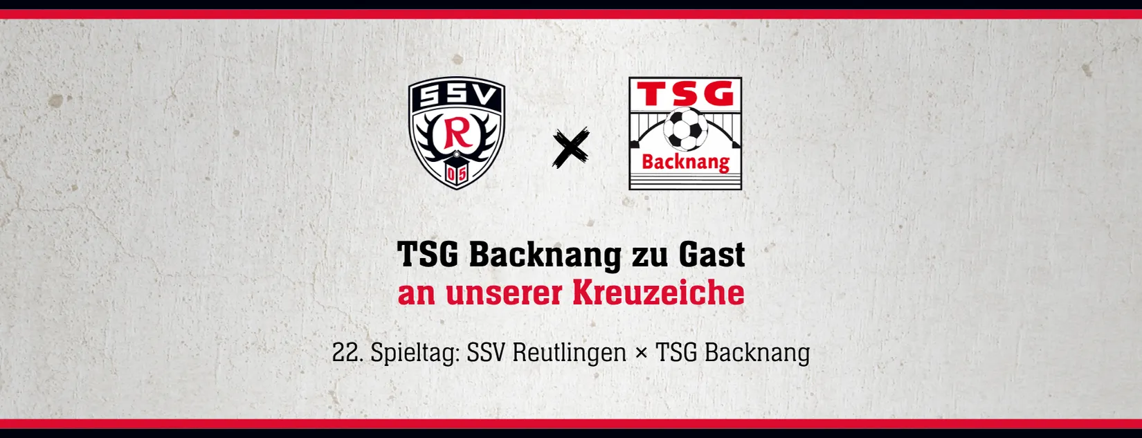 22. Spieltag: SSV Reutlingen × TSG Backnang