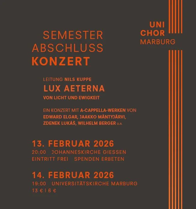 Semesterabschlusskonzert Unichor Marburg