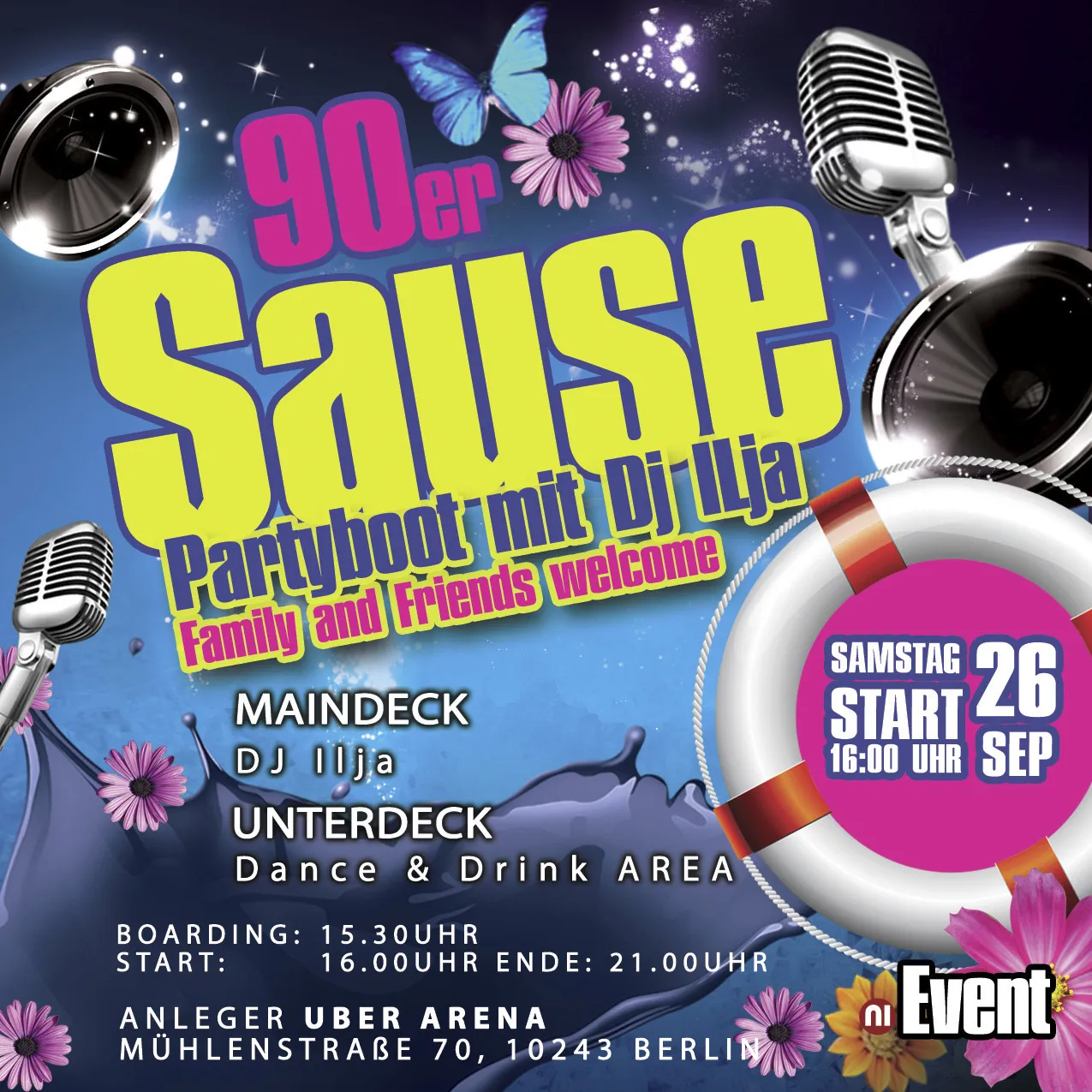 90er Sause auf der Spree