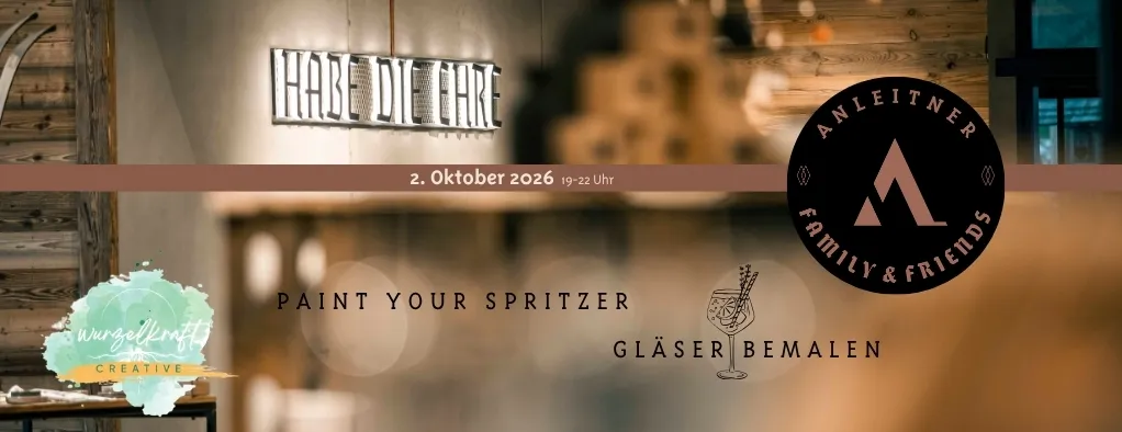 Paint your Spritz - Gläser Bemalen Anleitner Family & Friends Event