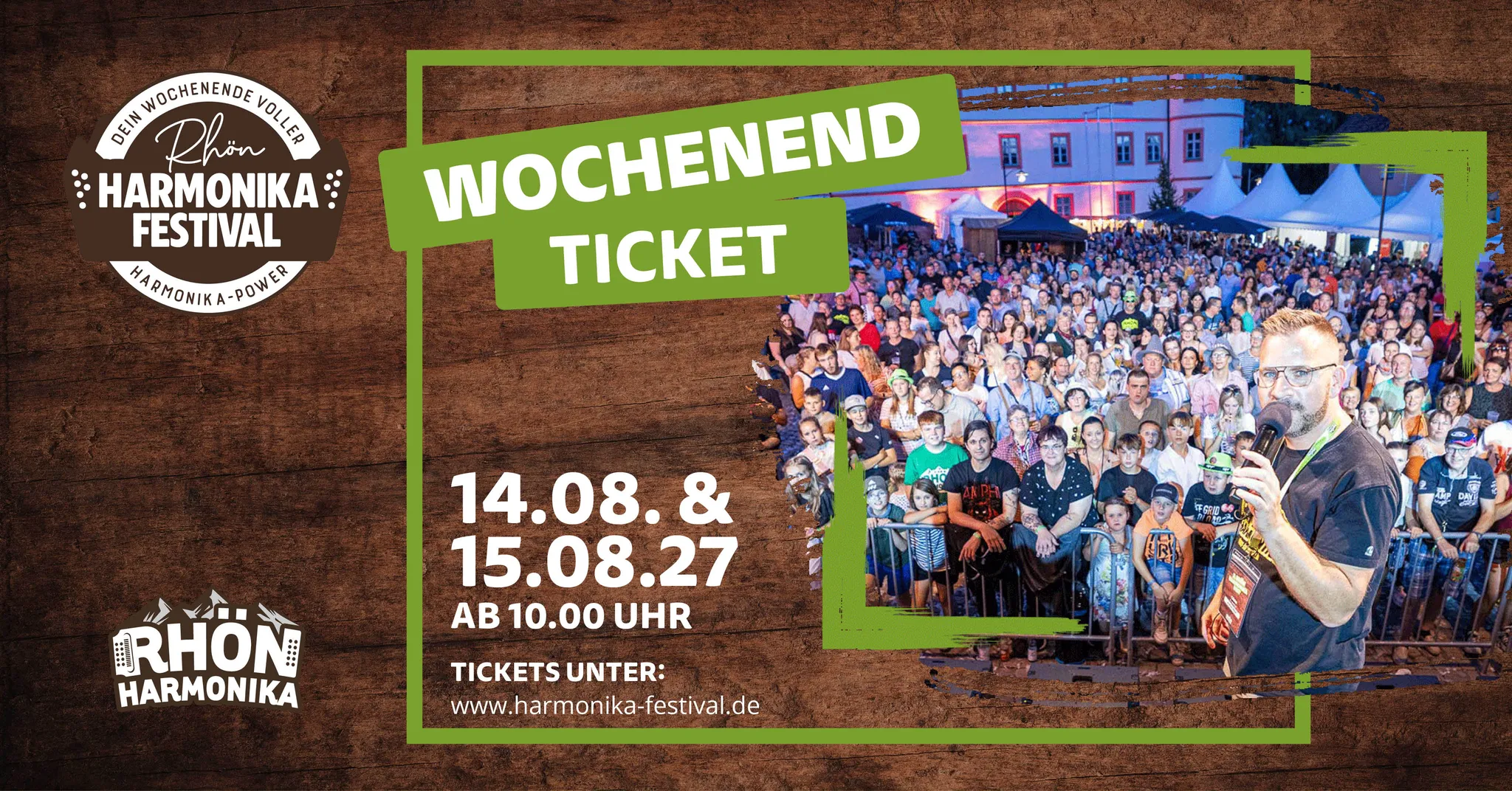 Rhön Harmonika Festival 2027 - Samstag & Sonntag, 14. & 15.08.27 - Wochenendticket
