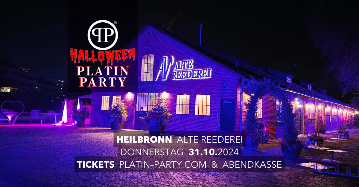 Heilbronn 'Halloween Platin Party' in der Alten Reederei