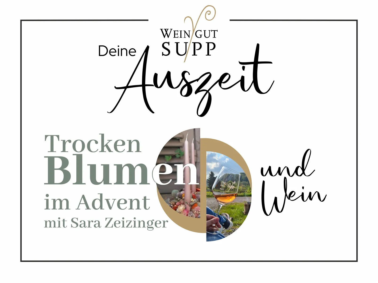 Auszeit - Trockenblumen im Advent
