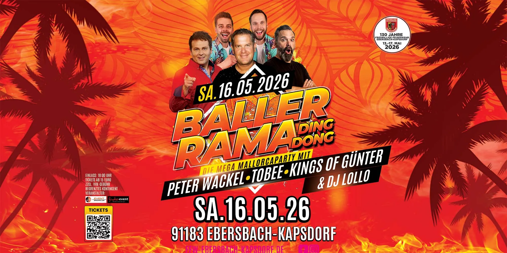130 Jahre Ebersbach-Kapsdorf - Baller Rama Ding Dong - Die Mega Mallorcaparty